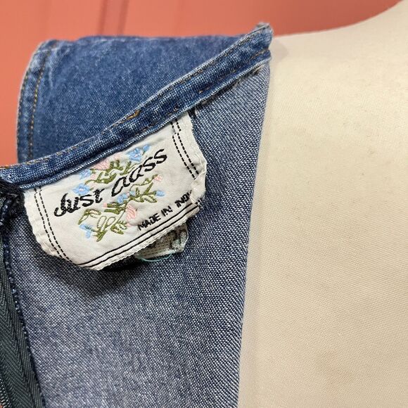 Vintage Just Class Denim Skort Dress Size Small - Picture 8 of 11